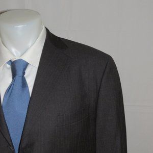 Vestimenta Charcoal Gray Hand Made Three Button Suit 42R